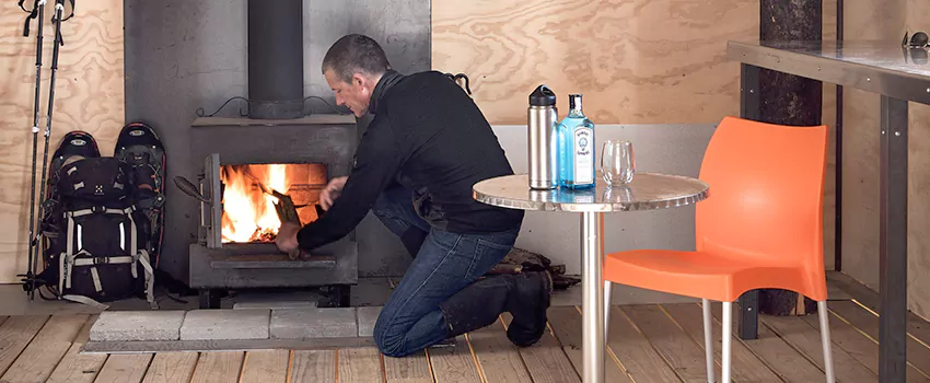 Open Hearth Wood Fireplace Installation in Sept Iles, QC